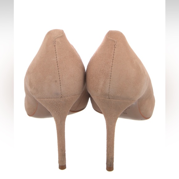 Schutz nude suede pumps pointed toe heels with dust bag. Size 7.5. - Picture 4 of 6